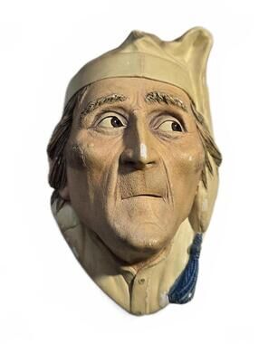 Bosson Scrooge / Charles Dickens / Vintage Head Chalkware / Made in England